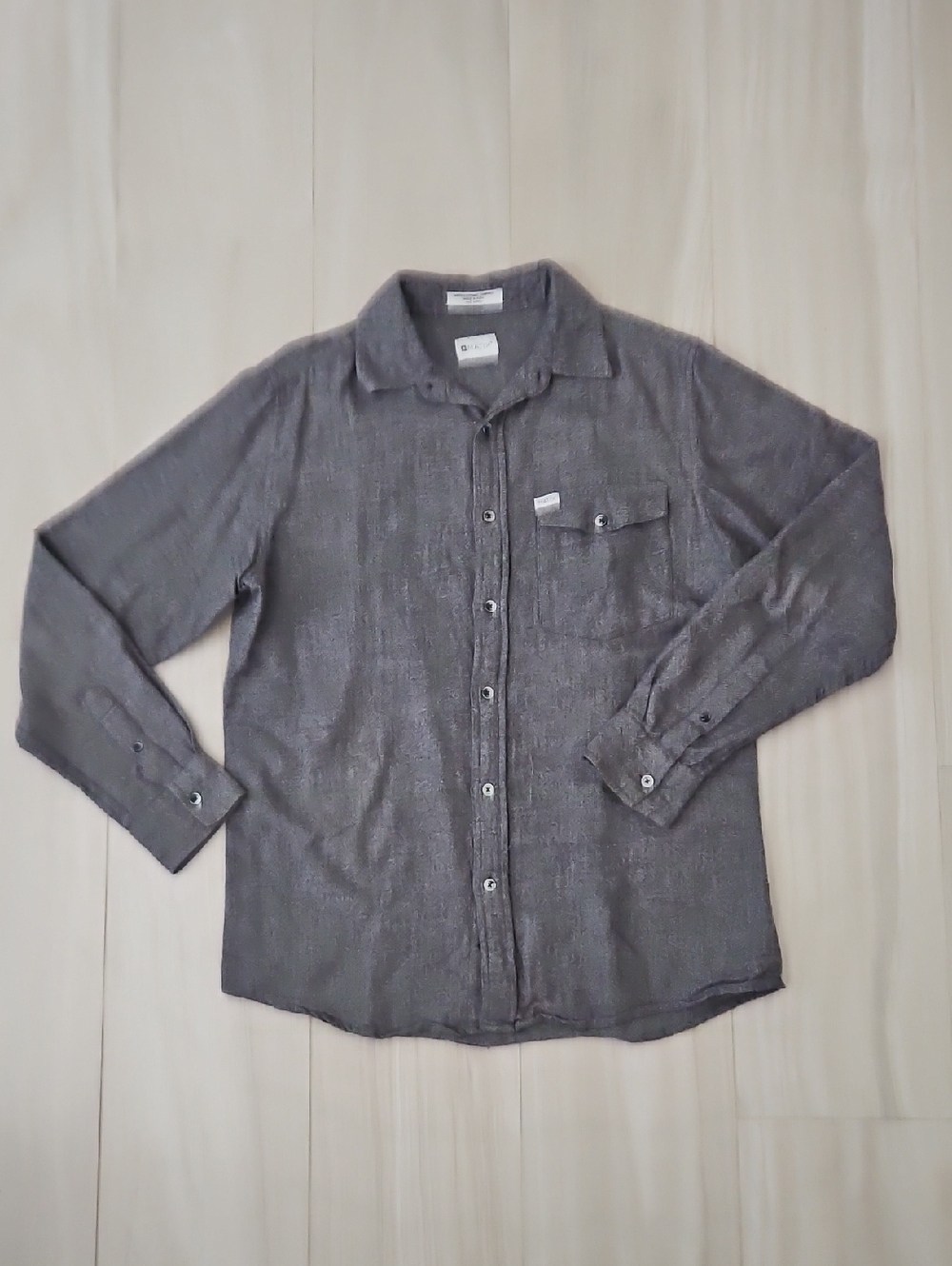 Matix Men's Grey Casual Button-Down Shirt